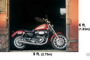 Giant HARLEY DAVIDSON Motorcycles Wall Mural Sportster Box Car Wallpaper 6'x9'